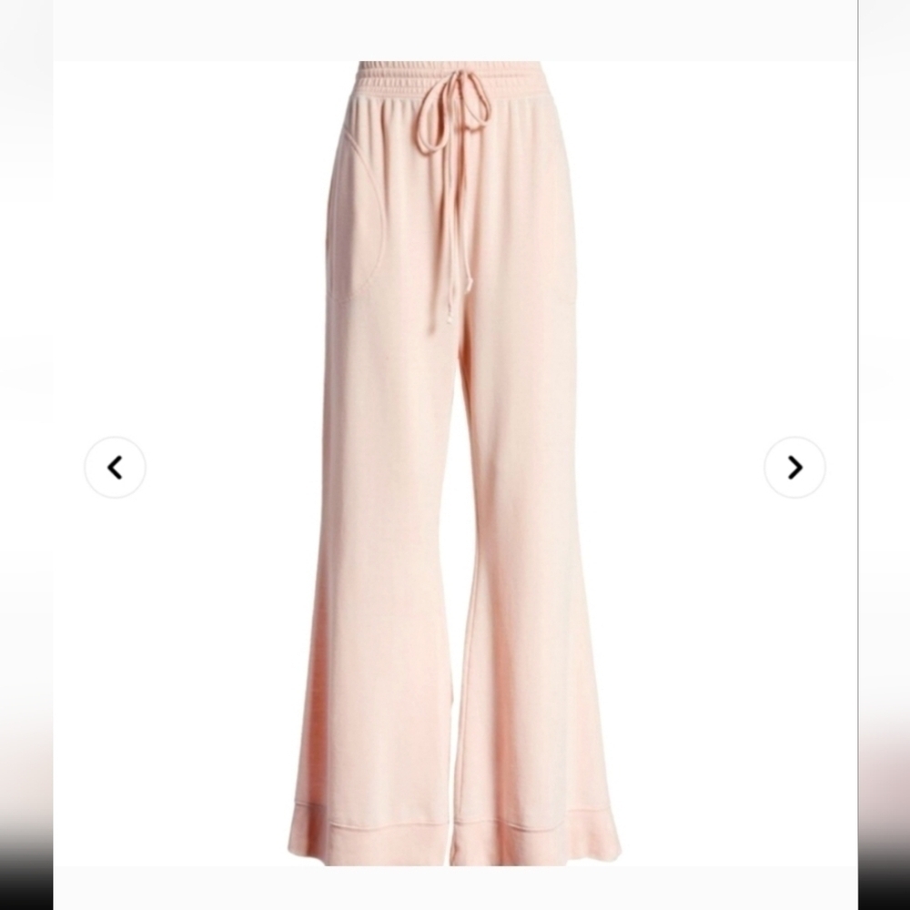 Free People Cozy Cool Lounge Pants Oversize Wide Leg Joggers NEW! XS
